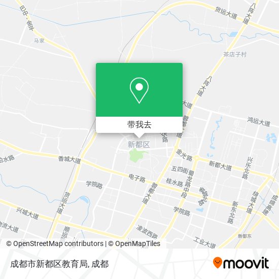成都市新都区教育局地图