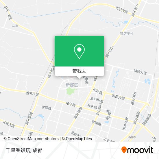 千里香饭店地图