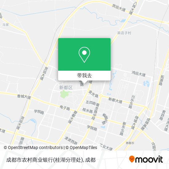 成都市农村商业银行(桂湖分理处)地图