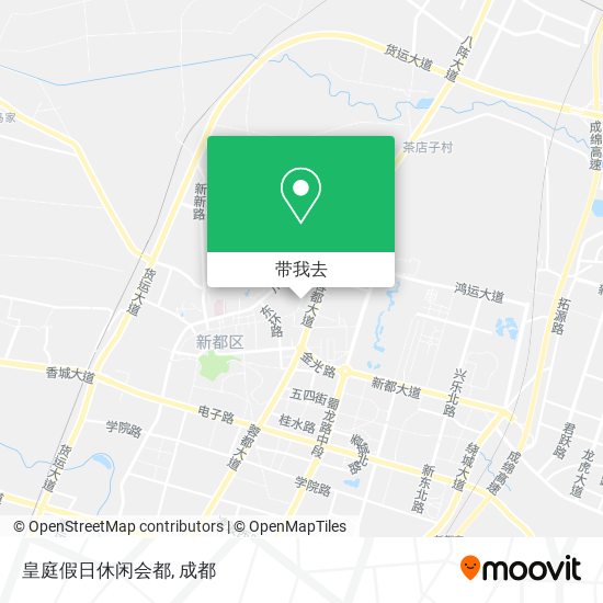 皇庭假日休闲会都地图