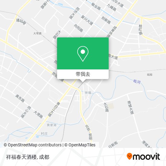 祥福春天酒楼地图