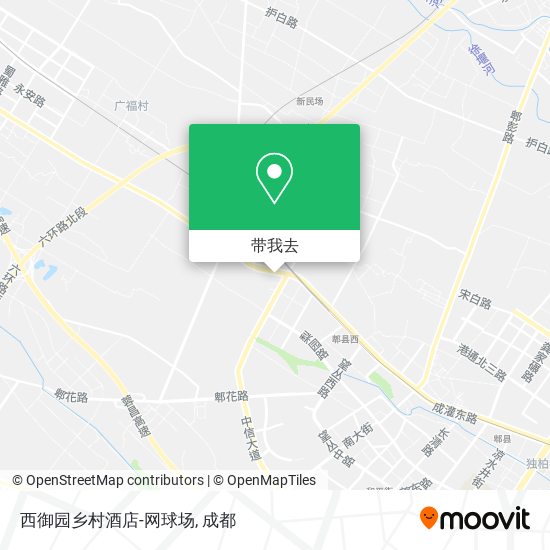 西御园乡村酒店-网球场地图