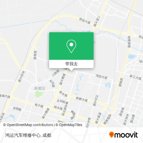 鸿运汽车维修中心地图