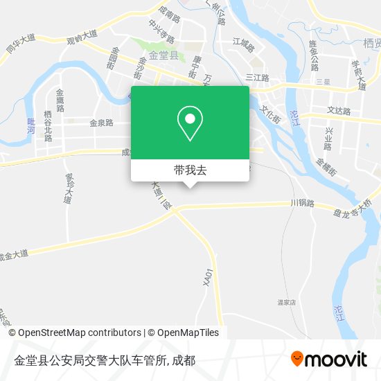 金堂县公安局交警大队车管所地图