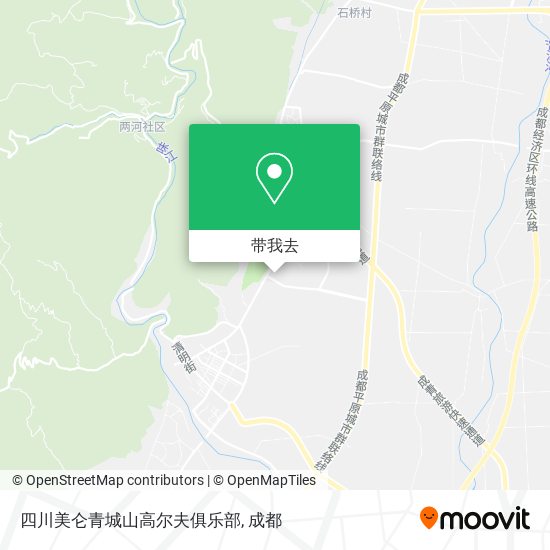 四川美仑青城山高尔夫俱乐部地图