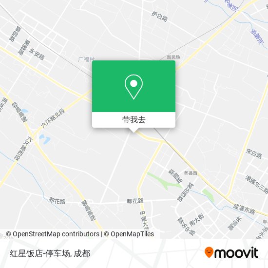 红星饭店-停车场地图
