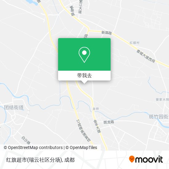 红旗超市(瑞云社区分场)地图
