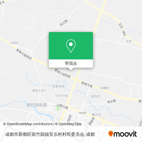 成都市新都区斑竹园镇安乐村村民委员会地图