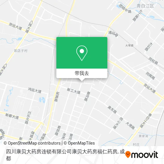 四川康贝大药房连锁有限公司康贝大药房福仁药房地图