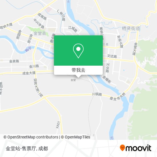 金堂站-售票厅地图