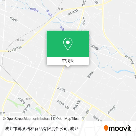 成都市郫县均林食品有限责任公司地图