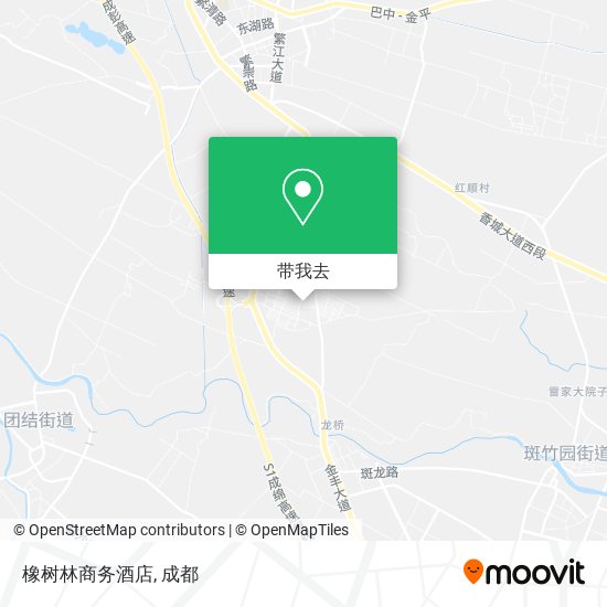 橡树林商务酒店地图