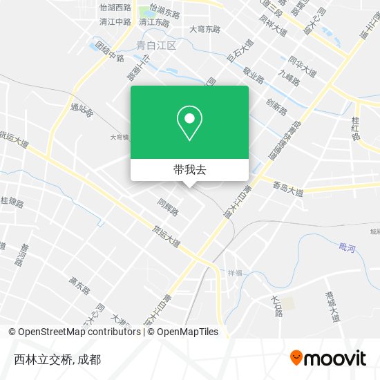 西林立交桥地图