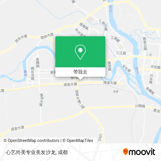 心艺尚美专业美发沙龙地图