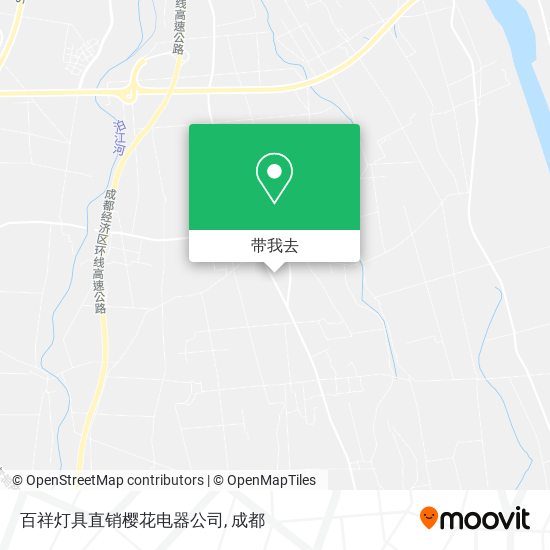 百祥灯具直销樱花电器公司地图
