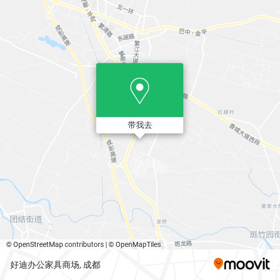 好迪办公家具商场地图