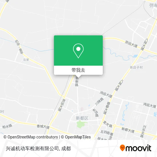 兴诚机动车检测有限公司地图