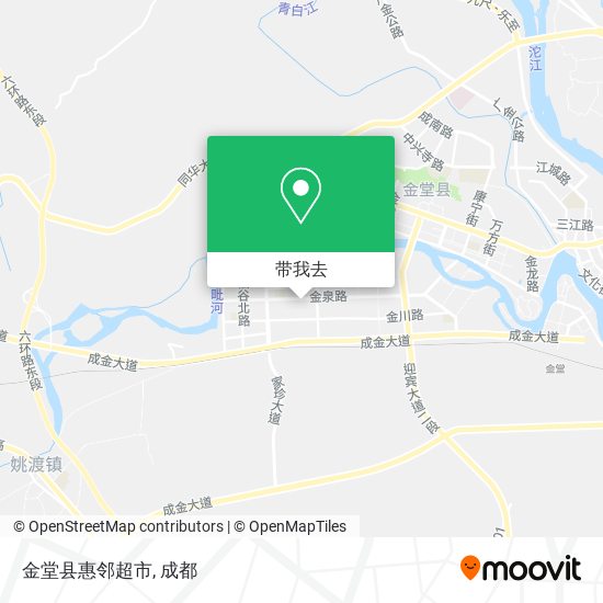 金堂县惠邻超市地图