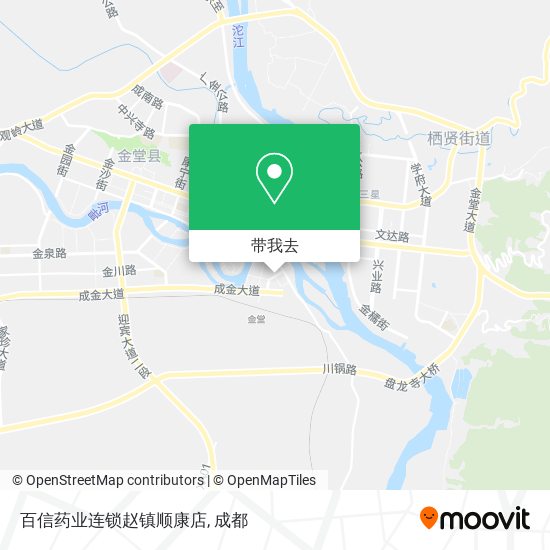 百信药业连锁赵镇顺康店地图