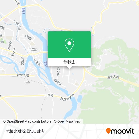 过桥米线金堂店地图