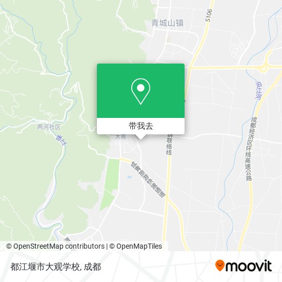 都江堰市大观学校地图