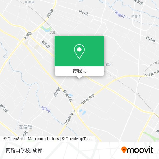 两路口学校地图