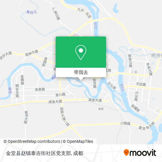 金堂县赵镇泰吉街社区党支部地图