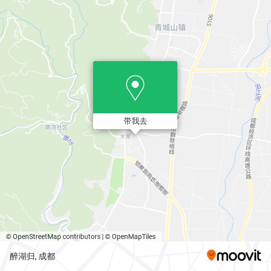 醉湖归地图
