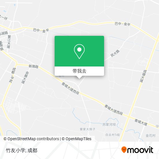 竹友小学地图