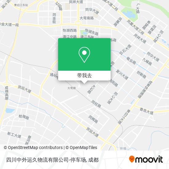 四川中外运久物流有限公司-停车场地图