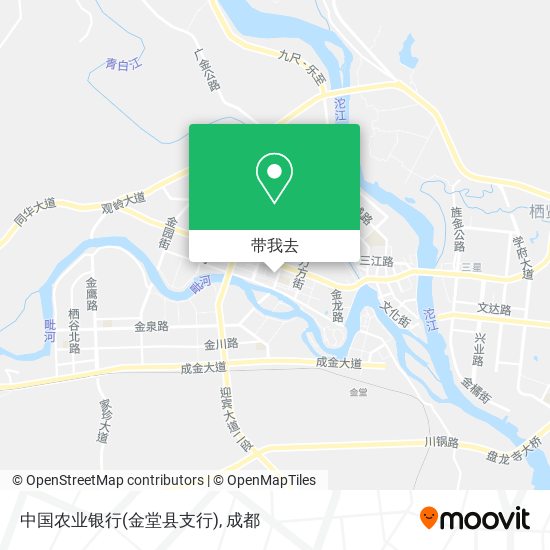 中国农业银行(金堂县支行)地图