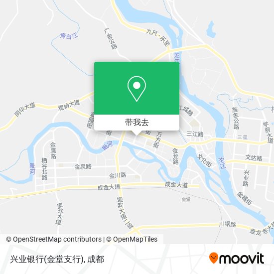 兴业银行(金堂支行)地图