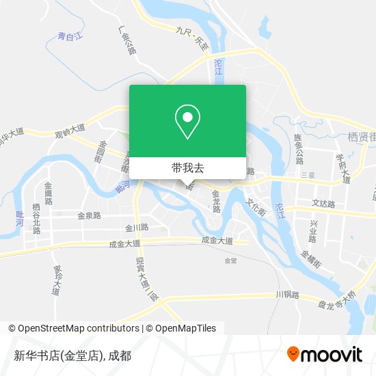 新华书店(金堂店)地图