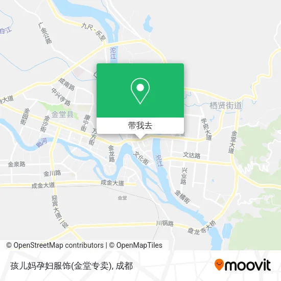 孩儿妈孕妇服饰(金堂专卖)地图