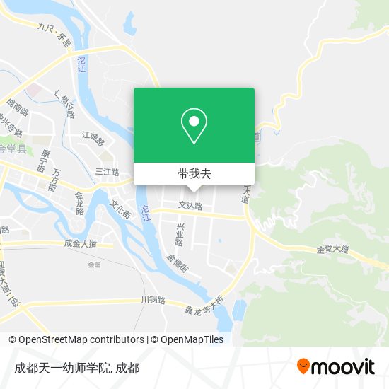 成都天一幼师学院地图