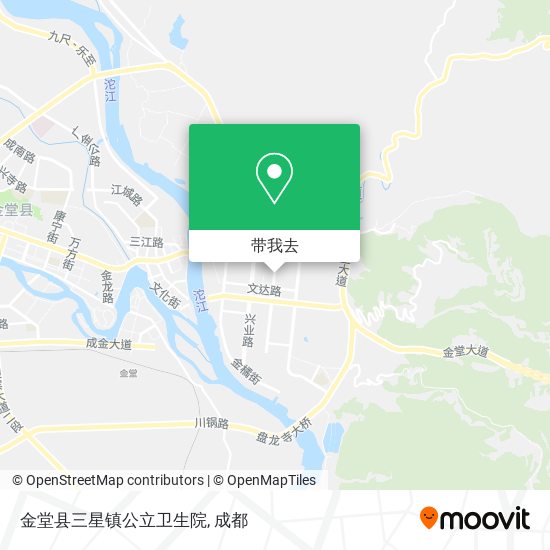 金堂县三星镇公立卫生院地图