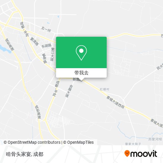 啃骨头家宴地图