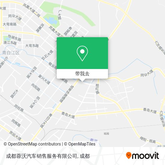 成都蓉沃汽车销售服务有限公司地图