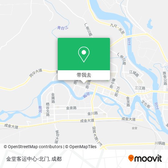 金堂客运中心-北门地图