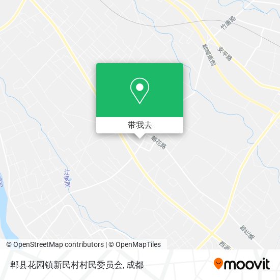 郫县花园镇新民村村民委员会地图