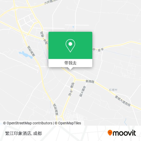 繁江印象酒店地图