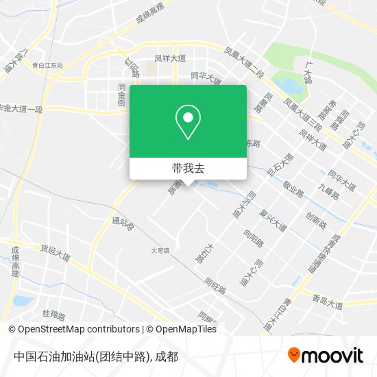 中国石油加油站(团结中路)地图