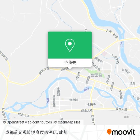 成都蓝光观岭悦庭度假酒店地图