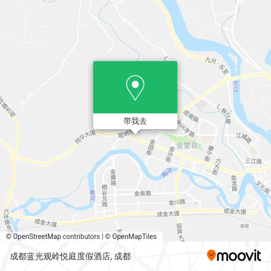 成都蓝光观岭悦庭度假酒店地图