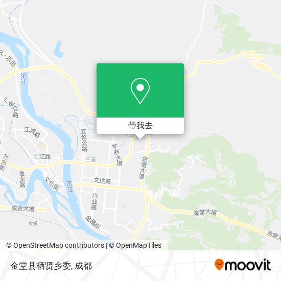 金堂县栖贤乡委地图