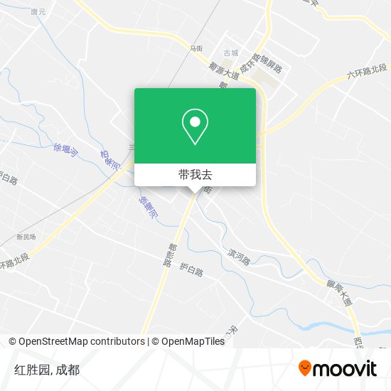 红胜园地图