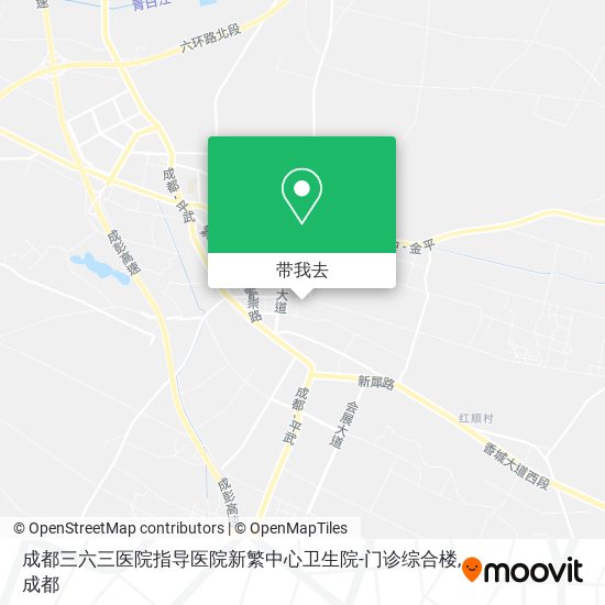 成都三六三医院指导医院新繁中心卫生院-门诊综合楼地图