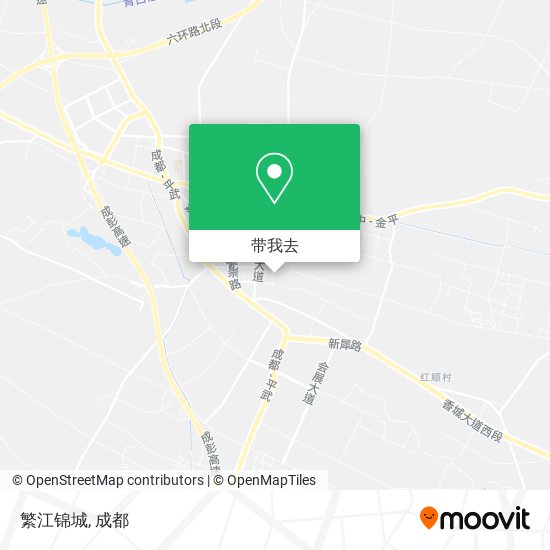 繁江锦城地图