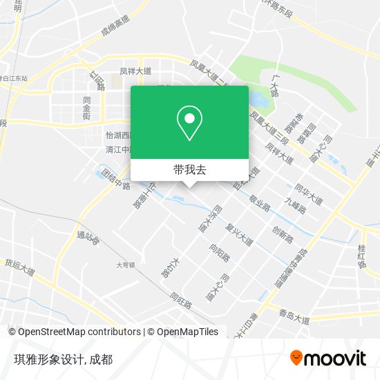 琪雅形象设计地图