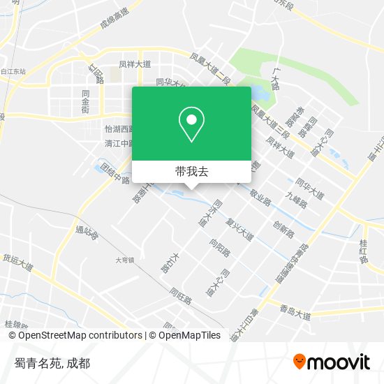 蜀青名苑地图